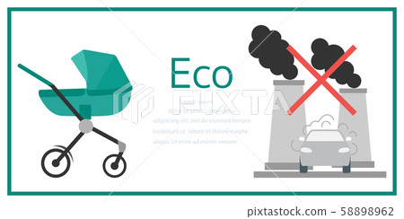 Ecology pollute car plant Environmental pollution 58898962