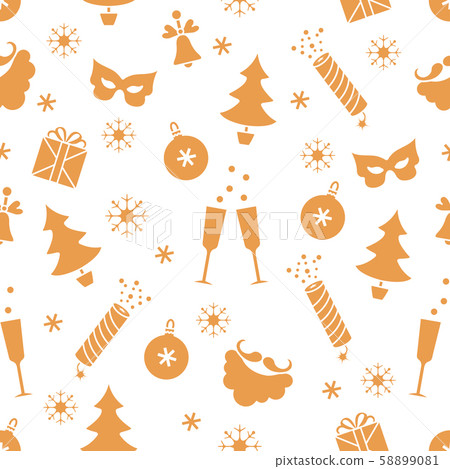 New Year 2020 Merry Christmas pattern gift, Santa New Year 2020 Merry Christmas pattern gift, Santa 58899081