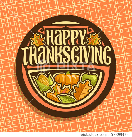 Vector logo for Thanksgiving Day 58899484
