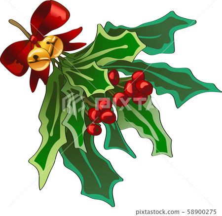 Christmas winter holiday symbol in a vector style isolated. Christmas winter holiday symbol in a vector style isolated. 58900275