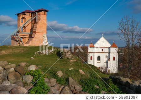 Ruins of Castle and Church, Novogrudok, Belarus. Ruins of Castle and Church, Novogrudok, Belarus. 58901087