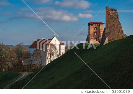 Castle ruins, Farnese Church, Novogrudok, Belarus. Castle ruins, Farnese Church, Novogrudok, Belarus. 58901089