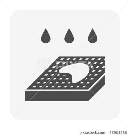 garden drainage icon 58901286