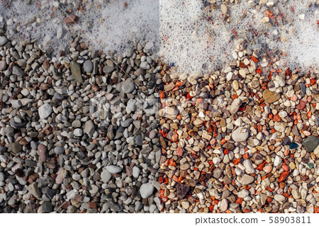 Photo before and after the image editing process 58903811
