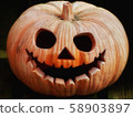 Carved Pumpkin Halloween Face 58903897