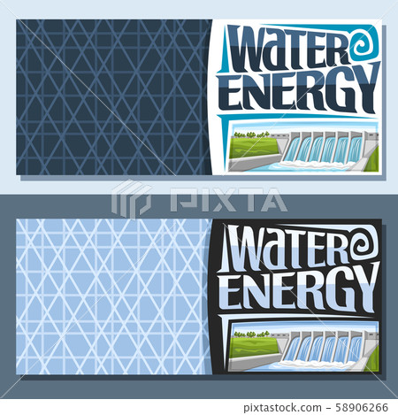 Vector banners for Water Energy 58906266