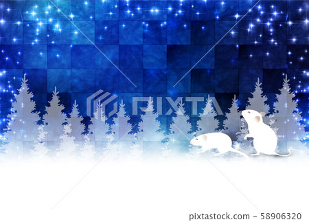 兒童新年卡冬天背景 兒童新年卡冬天背景 58906320