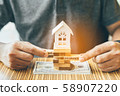 Home insurance or Property protection concept. 58907220