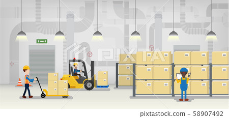 Warehouse in process Warehouse in process 58907492