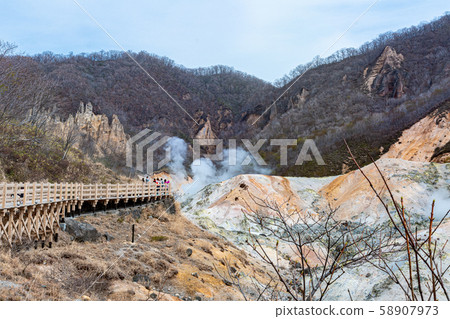 Noboribetsu Onsen Jigokudani / Noboribetsu-shi,北海道的風景 Noboribetsu Onsen Jigokudani / Noboribetsu-shi,北海道的風景 58907973