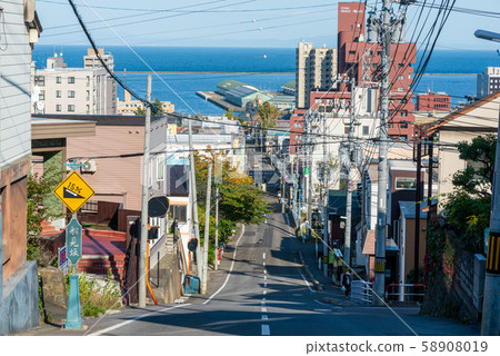小樽港俯瞰船坂/北海道小樽的觀光圖片 58908019