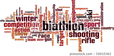 Biathlon word cloud Biathlon word cloud 58910362