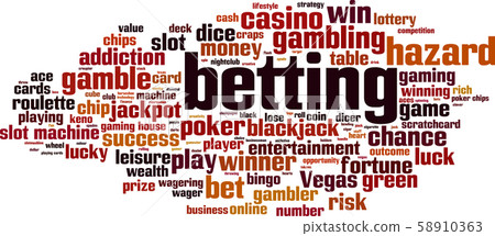 Betting word cloud Betting word cloud 58910363