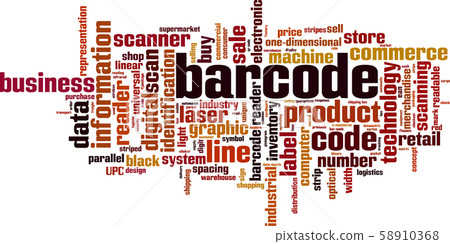 Barcode word cloud Barcode word cloud 58910368