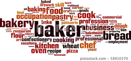 Baker word cloud Baker word cloud 58910370