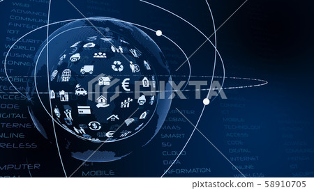 VR 5G AI人工智能Fintech Fintech MaaS ICT區塊鏈3D 58910705