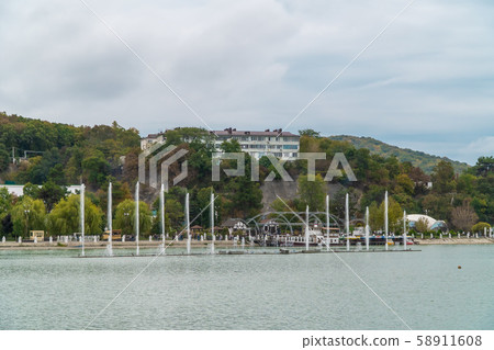 Russia. Krasnodar region. Lake Abrau and its attractions in the vicinity of Novorossiysk. Russia. Krasnodar region. Lake Abrau and its attractions in the vicinity of Novorossiysk. 58911608