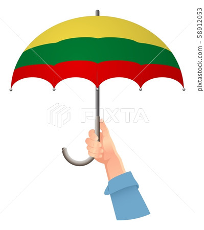 lithuania flag umbrella 58912053