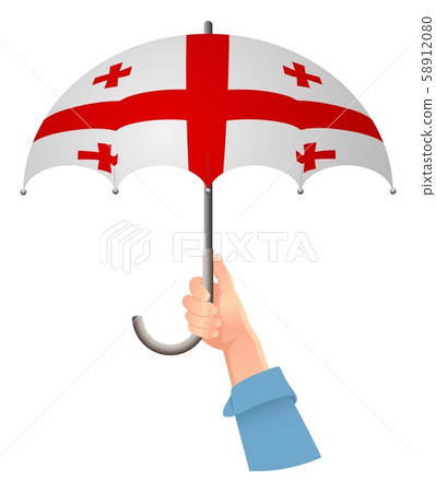 Georgia flag umbrella 58912080