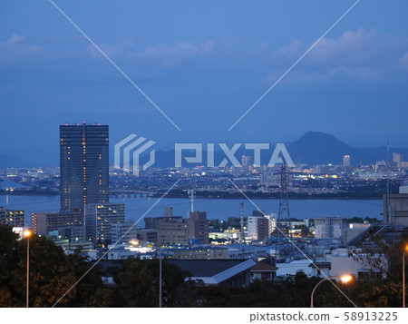 otsu, shiga, parking area 58913225