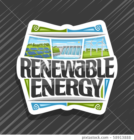 Vector logo for Renewable Energy Vector logo for Renewable Energy 58913888