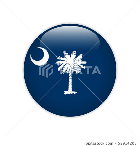 Flag South Carolina button 58914205