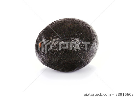 Ripe avocado on white Ripe avocado on white 58916602