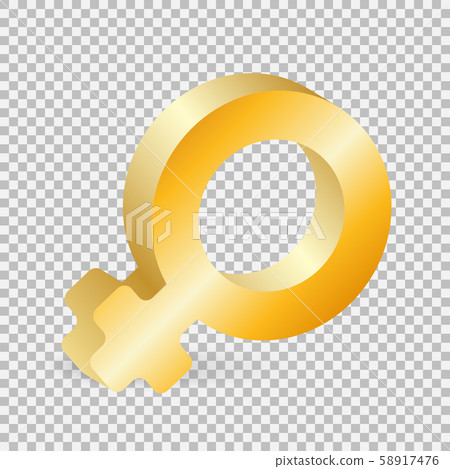 golden gender symbol golden gender symbol 58917476