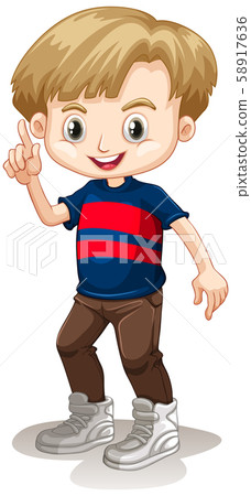 Cute happy smiling child isolated on white 58917636