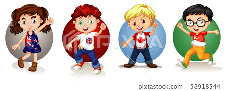 Kids from different countries 58918544