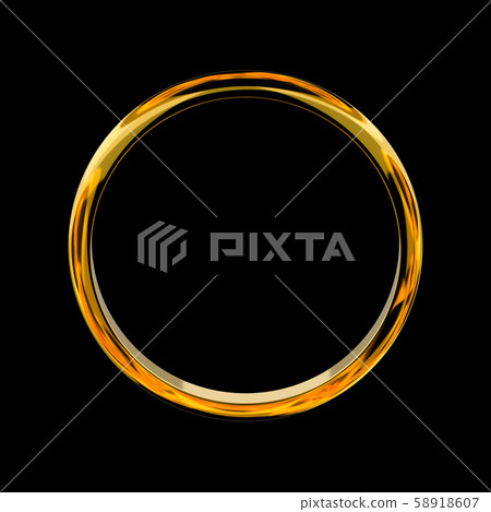 CG illustration of golden circle 58918607