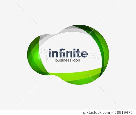 Infinite logo, abstract business icon 58919475