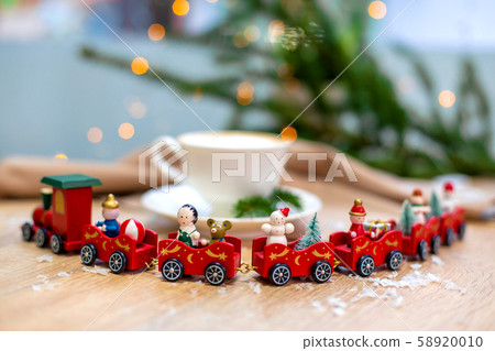 Delicious fresh festive morning cappuccino coffee 58920010