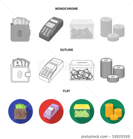 Isolated object of payment and loan logo. Collection of payment and financial stock vector Isolated object of payment and loan logo. Collection of payment and financial stock vector 58920588