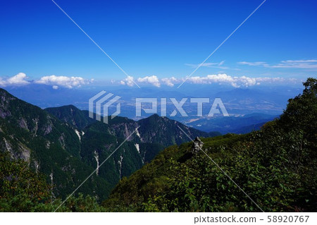 Ina cityscape from Asayo peak Ina cityscape from Asayo peak 58920767