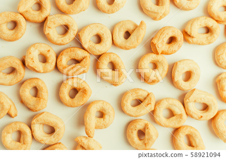 Taralli - a traditional Italian snack similar to Taralli - a traditional Italian snack similar to 58921094