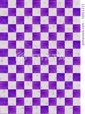 Japanese background material checkered pattern purple Japanese background material checkered pattern purple 58921215