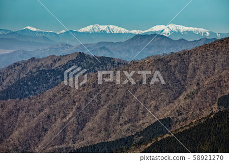 Southern Alps, Mt. Arakawa, Mt. Akaishi and Mt. 58921270