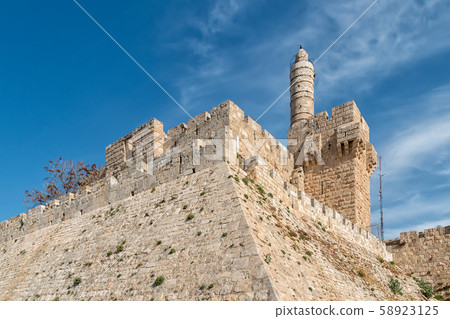 Old Minaret at the Jerusalem Citadel 58923125