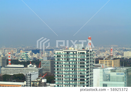 名古屋市城市風景名古屋城堡周圍的風景 58925372