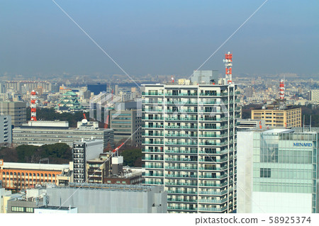 名古屋市城市風景名古屋城堡周圍的風景 名古屋市城市風景名古屋城堡周圍的風景 58925374