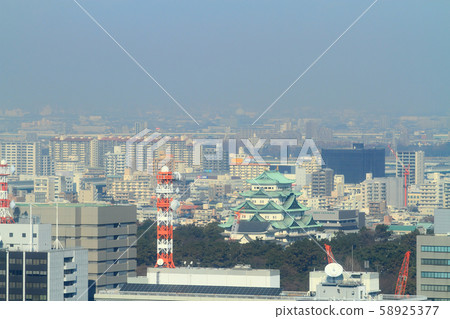 名古屋市城市風景名古屋城堡周圍的風景 名古屋市城市風景名古屋城堡周圍的風景 58925377