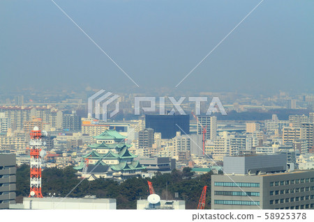 名古屋市城市風景名古屋城堡周圍的風景 名古屋市城市風景名古屋城堡周圍的風景 58925378