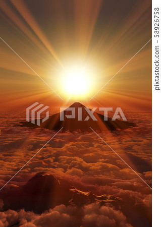 Sunrise of Mt. Fuji 58926758