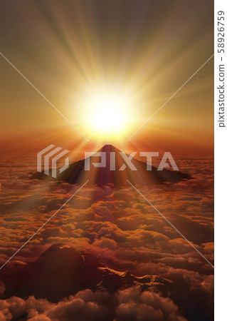 Sunrise of Mt. Fuji 58926759