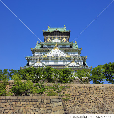 Osaka Castle West side (From Nishinomaru Garden) Osaka Castle West side (From Nishinomaru Garden) 58926888
