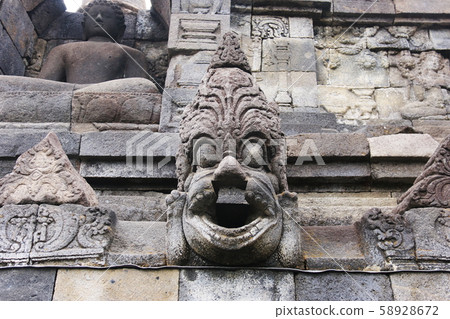 Java Borobudur Temple Ruins Square Square Corridor Java Borobudur Temple Ruins Square Square Corridor 58928672