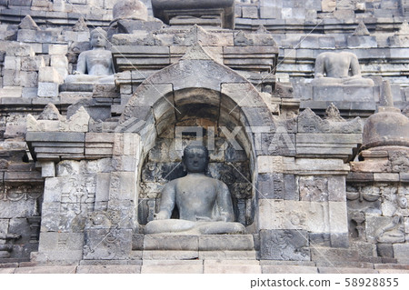 Java Island Yogyakarta Borobudur Temple Ruins Java Island Yogyakarta Borobudur Temple Ruins 58928855