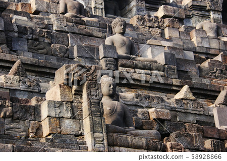Java Island Yogyakarta Borobudur Temple Ruins Java Island Yogyakarta Borobudur Temple Ruins 58928866