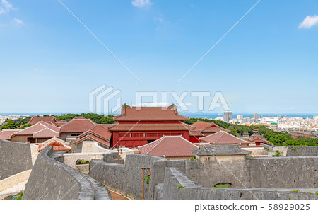 Scenery of Shuri Castle, Naha City 58929025